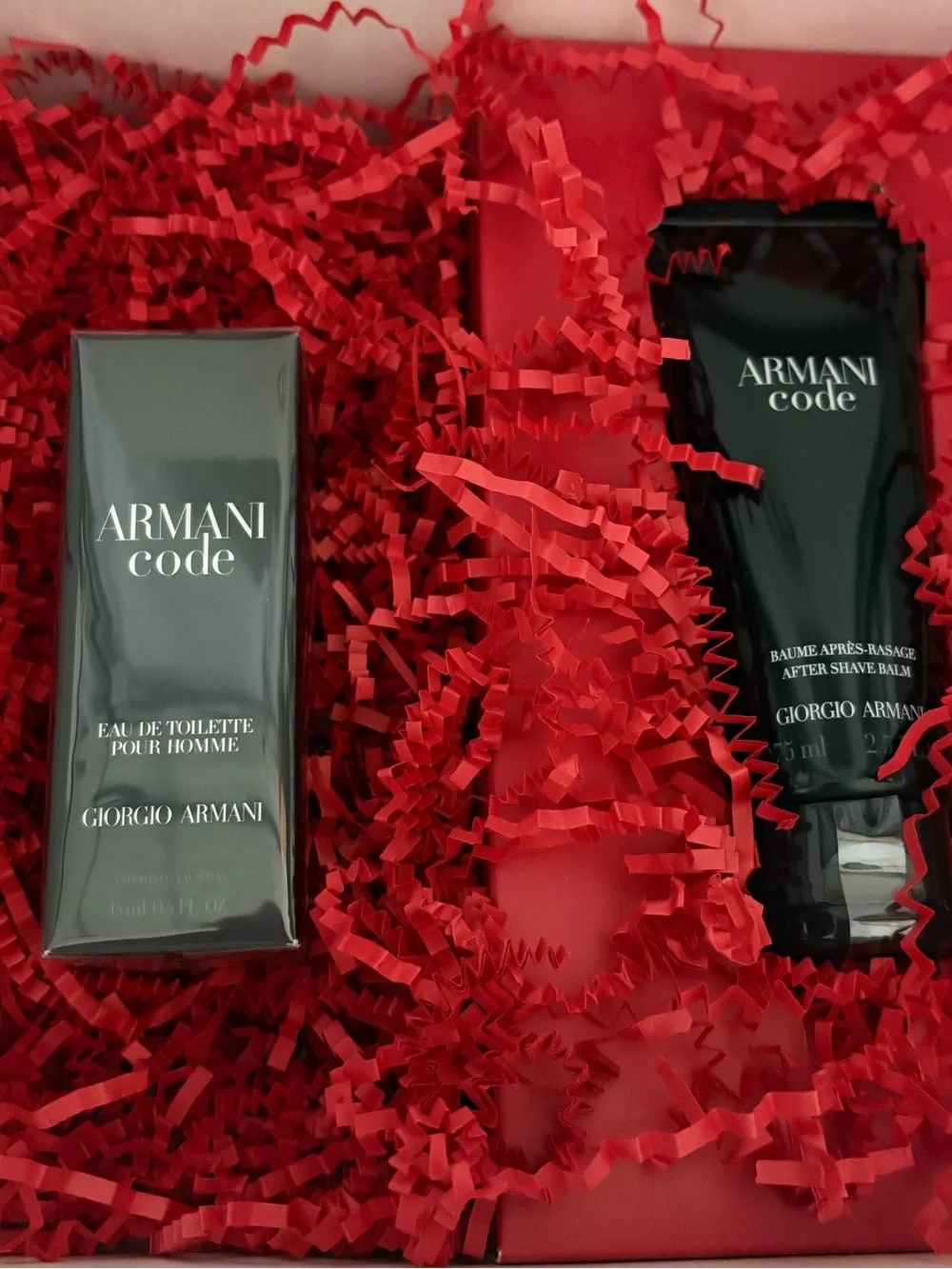 Giorgio Armani Men’s  Gift Set - Black Bottles with Red Filler